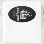 ブラックデス777 - Ol Ships Rum 楕円形シール (バッグ)