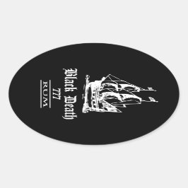 ブラックデス777 - Ol Ships Rum 楕円形シール