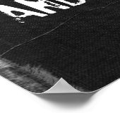 ブラックデニム005のサッカーゴールと成功のポスター ポスター (角)