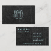 ブラックデニム 名刺 (正面/裏面)