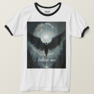 ブラックデビルグラフィックティー – Edgy Streetwear  濃い Tシャツ