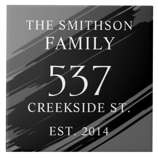 ブラックデモダンート定住住所ハウスプラーク タイル (正面)