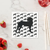 ブラックデーン、大型犬 スタンダードカクテルナプキン (インサイチュ)