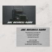 ブラックトはっきりしたラックデザイン移動会社 名刺 (正面/裏面)