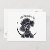 ブラックトイプードルIAAM ポストカード (正面/裏面)