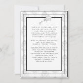 ブラックトイレのベイビーボーイ 誕生発表 招待状 (裏面)