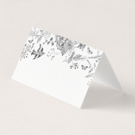 ブラックトイレデジュイフローラ座席表テーブルデコール (正面)