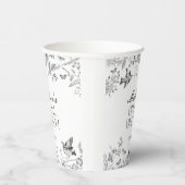 ブラックトイレデジュイヴィンテージフローラブライダルブランチ 紙コップ (右)