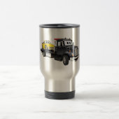 ブラックトウトラックフラットベッド漫画 トラベルマグ (中央)