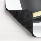 ブラックトップハットとゴールデンリボン マウスパッド (コーナー)