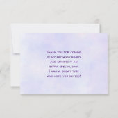 ブラックトップハットに可愛いコアラありがとう 招待状 (裏面)