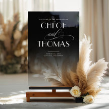 ブラックトップ透明ボトムシック結婚の歓迎