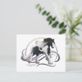 ブラックトビアーノジプシーヴァンナーホース ポストカード (スタンド正面)