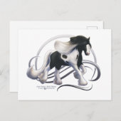 ブラックトビアーノジプシーヴァンナーホース ポストカード (正面/裏面)