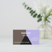 ブラックトライアングル標準、3.5インチx 2.0インチ名刺 名刺 (スタンド正面)