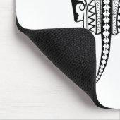 ブラックトライバルスティングレイマンタレイ マウスパッド (コーナー)