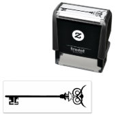 ブラックトライバルフクロウ鍵 セルフインキングスタンプ (インサイチュ)