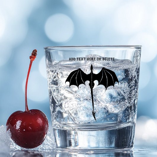 ブラックトライバルフライトドラゴンファンタジーホワイト ショットグラス