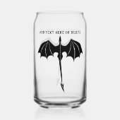 ブラックトライバルフライトドラゴンファンタジー ガラス缶 (裏面)