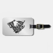 ブラックトライバル ラゲッジタグ (正面横)