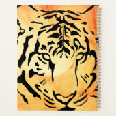 ブラックトラストライプのガーオンファイアリーオレンジ プランナー手帳 (裏面)