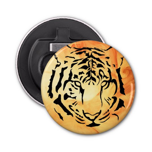 ブラックトラストライプのガーオンファイアリーオレンジ 栓抜き (正面)