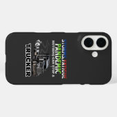 ブラックトラック速度道路強度停止不可能ドライバ Case-Mate iPhoneケース (裏面 (横))