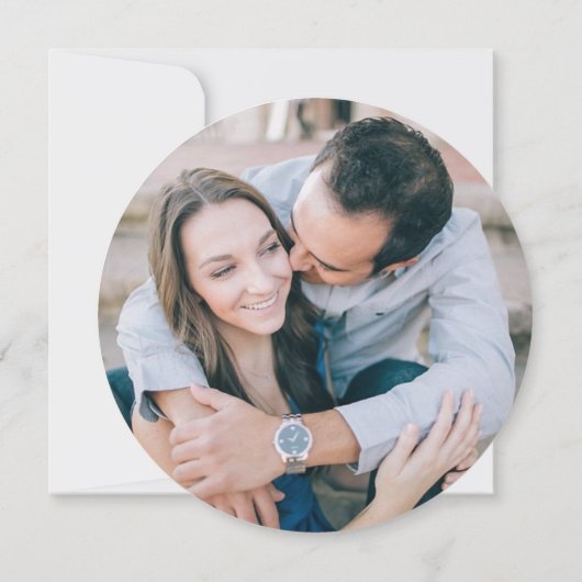 ブラックトランプのポーカーチップウェディング日付を保存 セーブザデート (裏面)