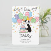 ブラックトリオシージョードルバースデーパーティーの招待 招待状 (スタンド正面)