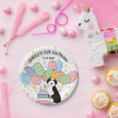 ブラックトリオシージョードルバースデーパーティー紙プレート ペーパープレート (パーティー)