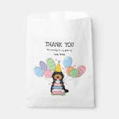 ブラックトリカラーコックパプオカバプー誕生日パーティー フェイバーバッグ (正面)