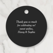 ブラックトリックまたはトリートハンドレタリングハロウィーン フェイバータグ (裏面)