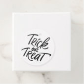 ブラックトリックまたはトリートハンドレタリングハロウィーン フェイバータグ (インサイチュ)