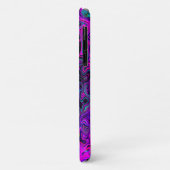 ブラックトリップ(幻覚体験)のようなおよびマゼンタレトロ液スワール Case-Mate iPhoneケース (裏面/左)