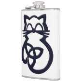 ブラックトリニティノットケルト猫フラスコ フラスク (左)