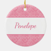 ブラックトリペンブロークウェルシュコーギーハート名 セラミックオーナメント (裏面)