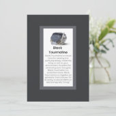 ブラックトルマリン結晶意味ジュエリー表示 シーズンカード (スタンド正面)