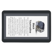 ブラックトルマリン結晶意味ジュエリー表示 マグネット (横)