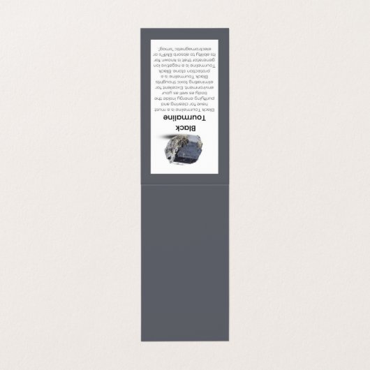 ブラックトルマリン結晶意味ジュエリー表示 名刺 (外部フラット)