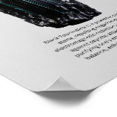 ブラックトルマリン結晶意味 ポスター (角)