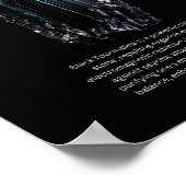 ブラックトルマリン結晶石の意味 ポスター (角)