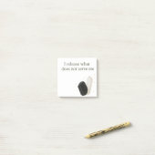 ブラックトルマリン&セレナイト結晶確認 ポストイット (デスク上)