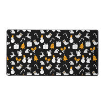 ブラックトレンディークリスマスシームレスパターン