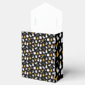 ブラックトレンディークリスマスシームレスパターン フェイバーボックス (オープン)