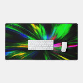 ブラックトレンディーモダンカラスプラッシュ デスクマット (キーボード&マウス)