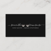 ブラックトレンドオンラインブティックアイウェアサングラス 名刺 (正面)