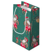 ブラックトロピカルサンタ抱き枕 スモールペーパーバッグ (裏面アングル)