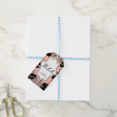 ブラックトロピッ葉カルコラルピーチマハローアロハ ギフトタグ (より糸付き)