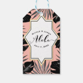 ブラックトロピッ葉カルコラルピーチマハローアロハ ギフトタグ (裏面)