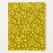 ブラックトーンパーソナライズされた金ゴールド プランナー手帳 (裏面)